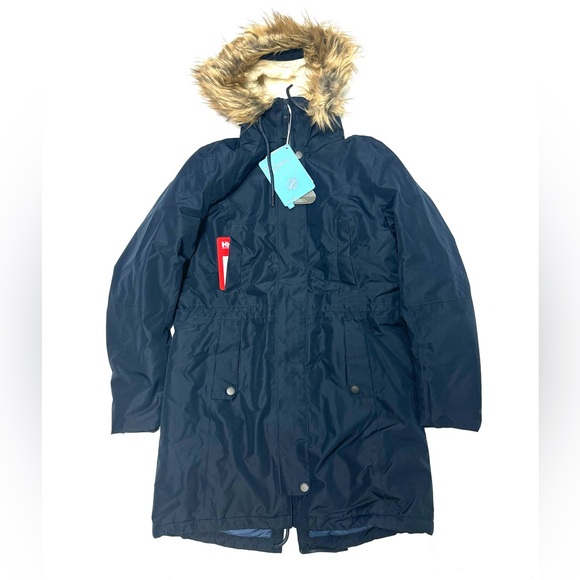 Helly Hansen Womens Mayen Parka Navy Size Small - Picture 1 of 4